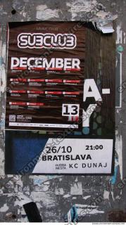 Photo Textures of Stickers Damaged